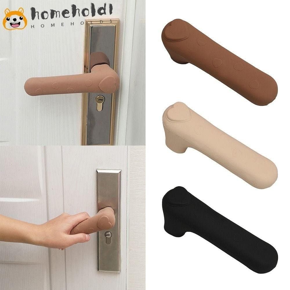 Capa Para Maçaneta De Porta , Antiestática De Silicone , Manga Antiderrapante Anticolisão