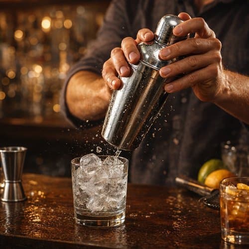 Coqueteleira Inox Capacidade 500ml Preparar Bebidas Drinks Fácil Manuseio