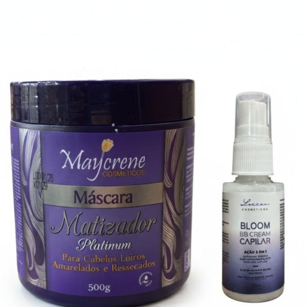 Kit Mascara Matizadora Loiro + BB Cream  Capilar Loccan