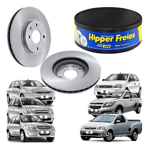Par 2 Disco De Freio Dianteiro Ventilado Corsa Meriva...