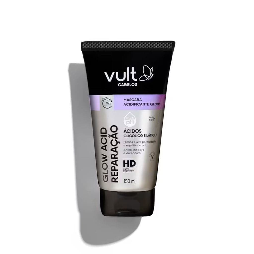 Máscara Acidificante Vult Glow Acid Reparação 150ml Com a poderosa tecnologia HD