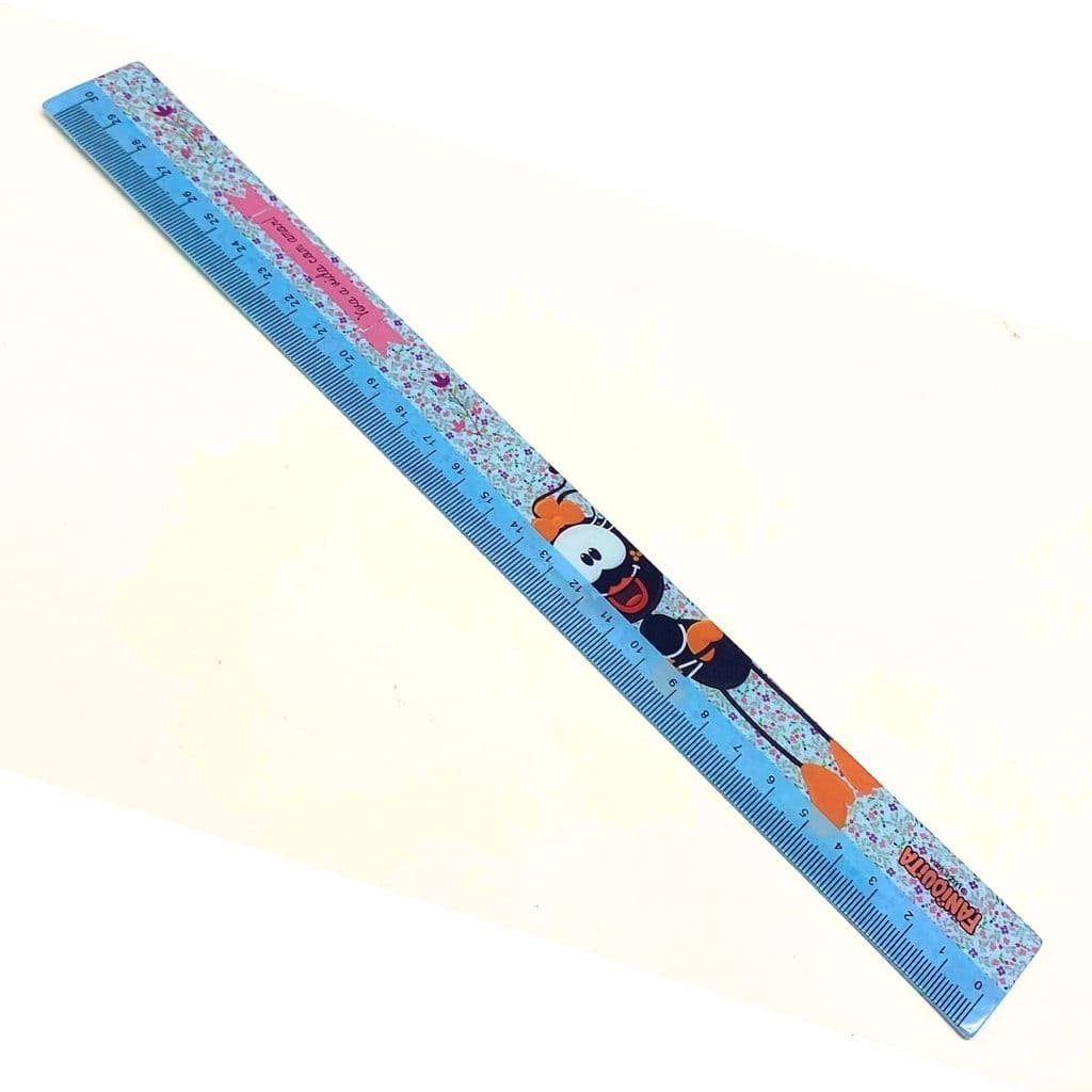 Régua Plástica 30Cm Azul - Fanikita Laranja