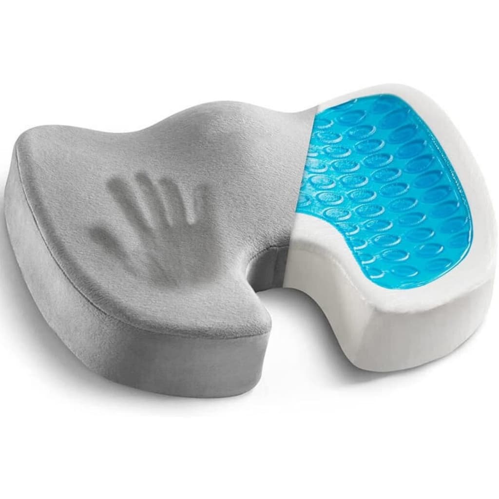 Almofada ergonômica de assento de osso de cauda, almofada de osso de cauda corretiva de formato, suporte de cintura, com