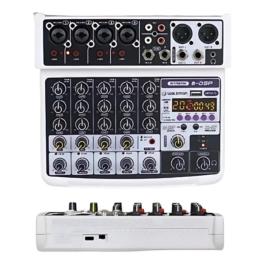 Mesa De Som Waldman 6 Canais C/ Interface De Áudio 110V/220V St-6dsp