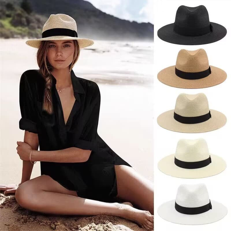 Chapéu de Palha Estilo Panamá Elegante Atemporal e Ideal para Sol e Verão 02