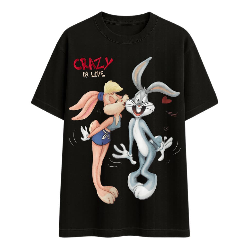Camiseta Pernalonga & Lola Crazy In Love Looney Tunes