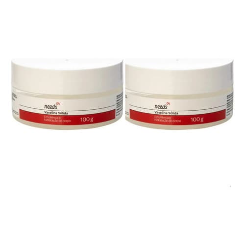 Vaselina Sólida Emoliente E Hidratante Needs 100g Kit 02