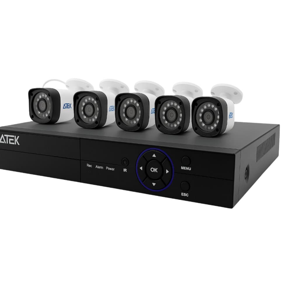 Kit DVR com HD 1TB 4 Câmeras de Segurança | 4CH | Resolução 1080N | Compressão H.265+ | Sistema de Monitoramento 24h