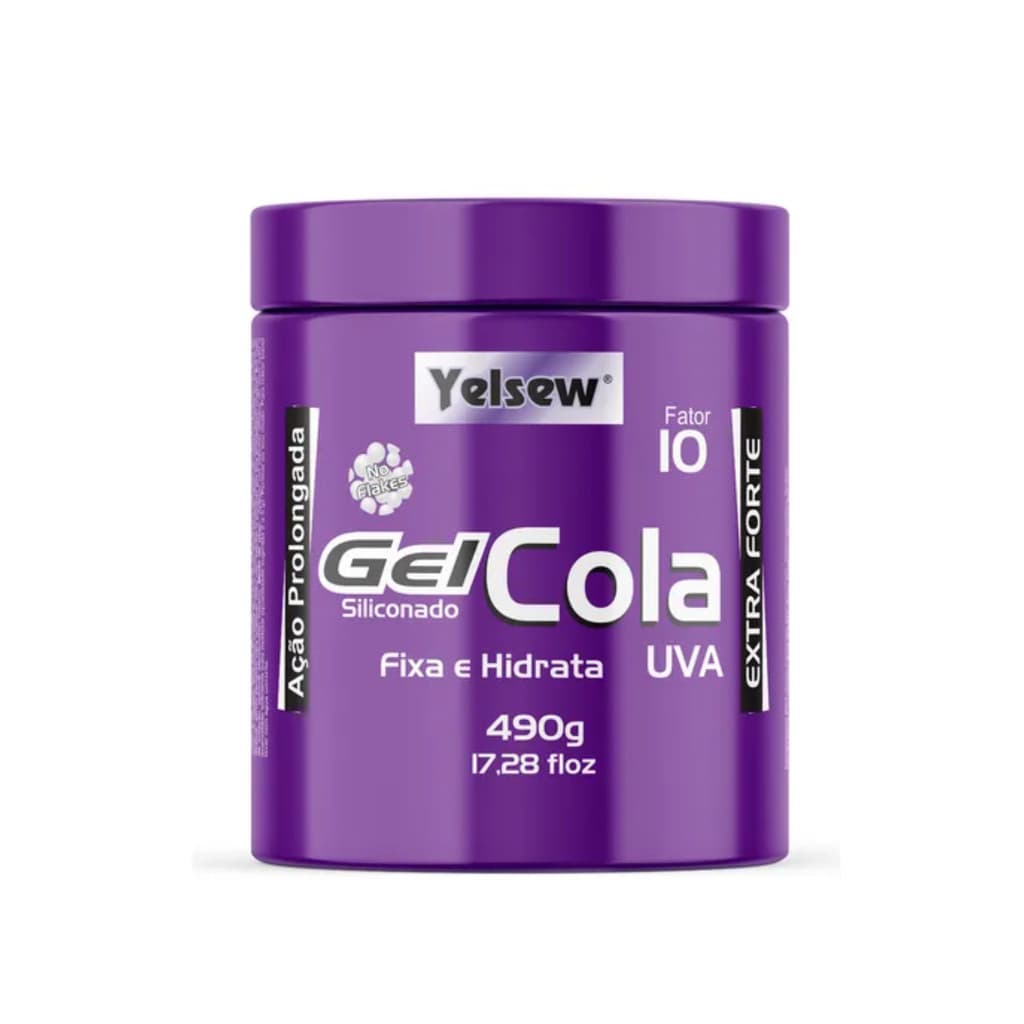 Gel Cola Uva Fixa e Hidrata Yelsew 490g