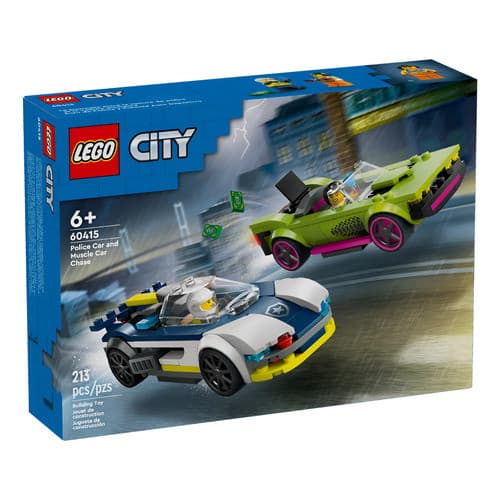 Lego City 60415 Perseguição De Carro Da Policia E Muscle Car 213