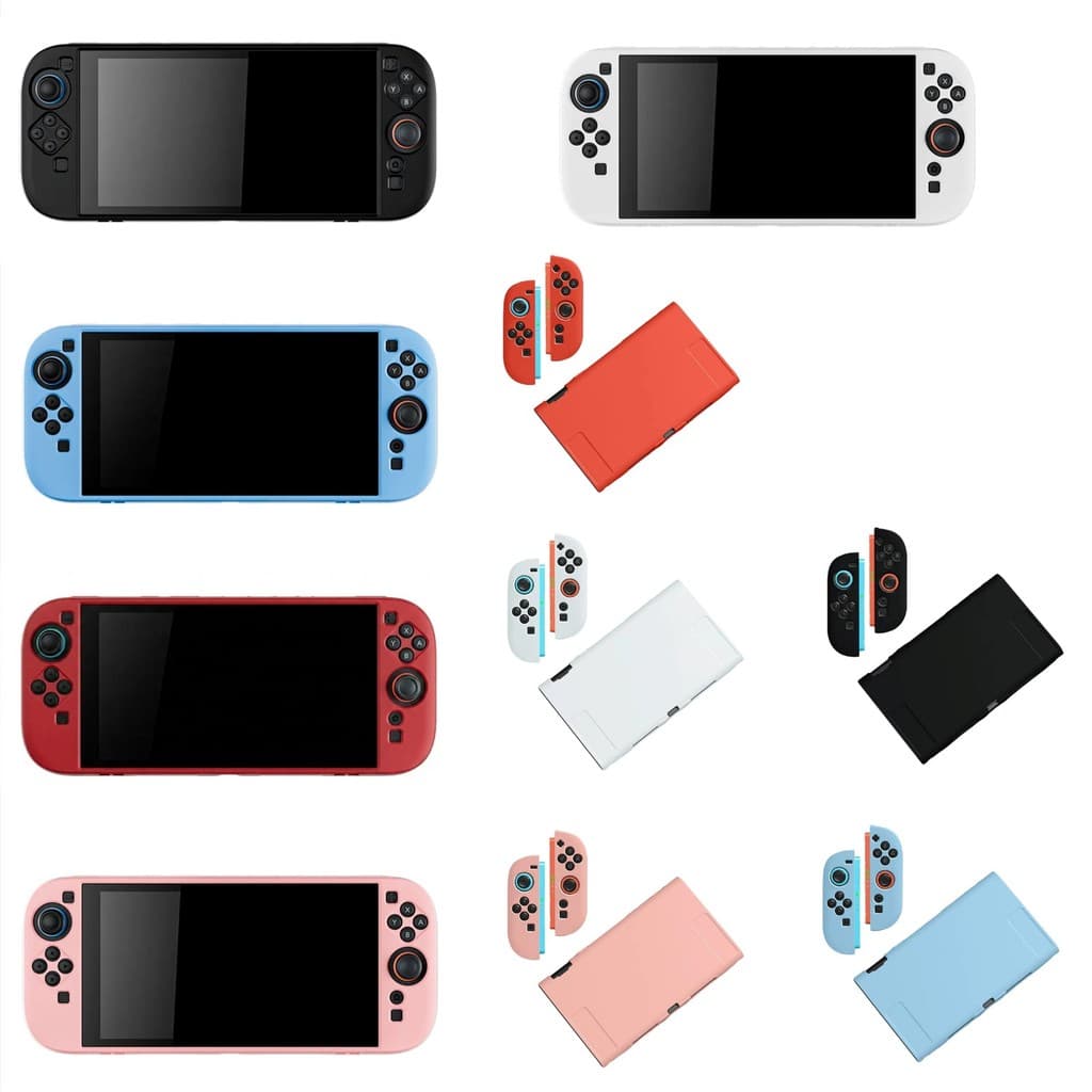 Kit Capa Protetora Flexivel TPU Colorido Para Nintendo Switch 2