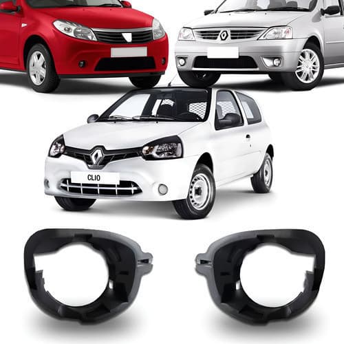 Par Suporte Farol Milha Clio 13/duster 11/logan/sandero 07/