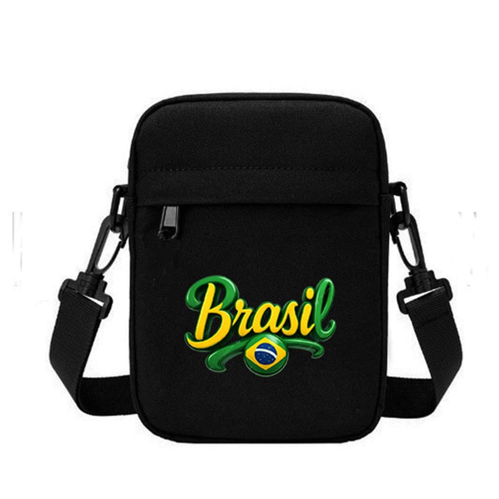 Shoulder Bag COPA 2026 BRASIL Casual Transversal Unisex Mini Masculina e Feminina