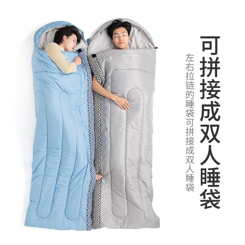 Nh Envelope com capuz saco de dormir lavável adulto acampamento ao ar livre quente à prova de frio único adulto tenda sa