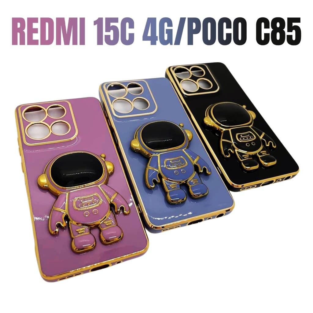 Capa Capinha de celular compatível com Redmi 15C 4G e Poco C85 Astronauta