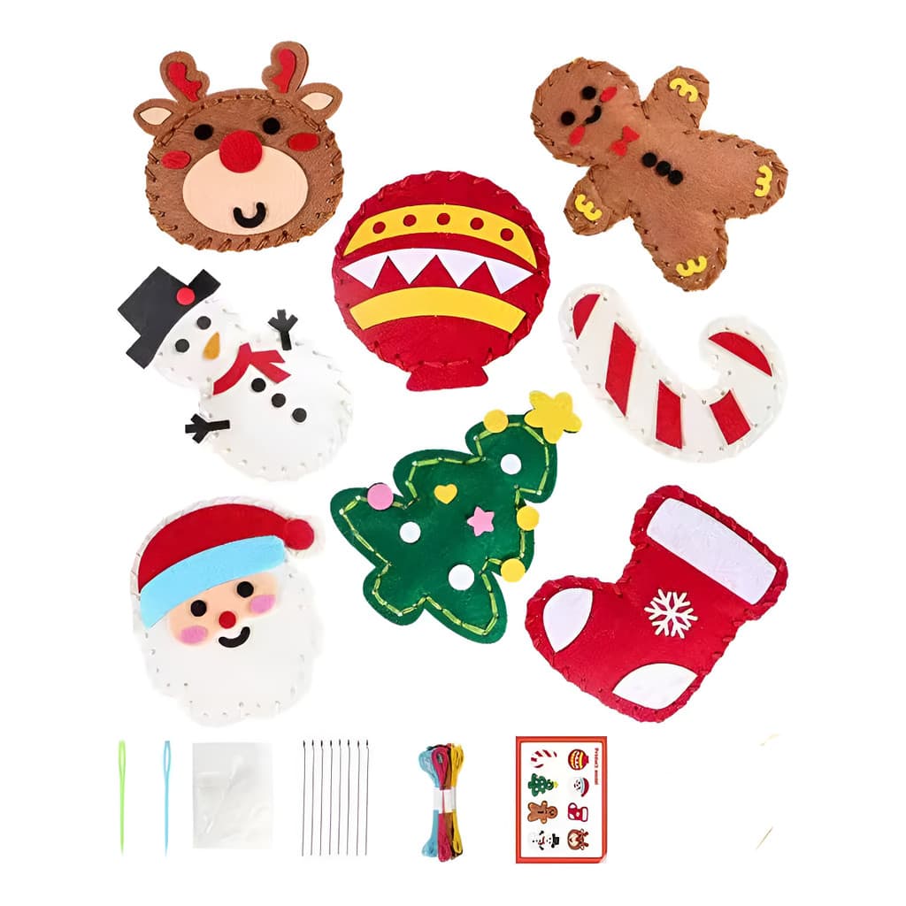 Brinquedo Infantil Costura Kit De Criação Montessori Natal