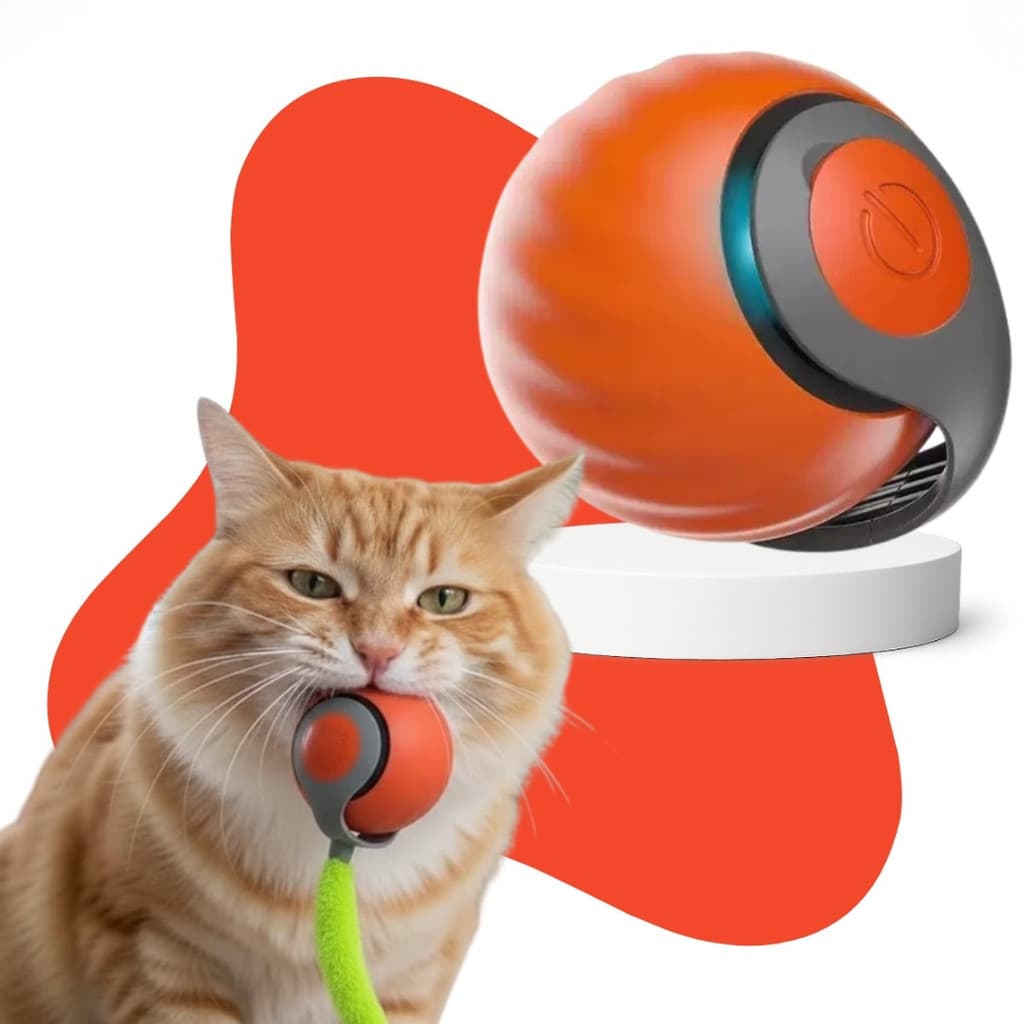 Bolinha Automática Para Gatos Brinquedo Inteligente Pet Diversão