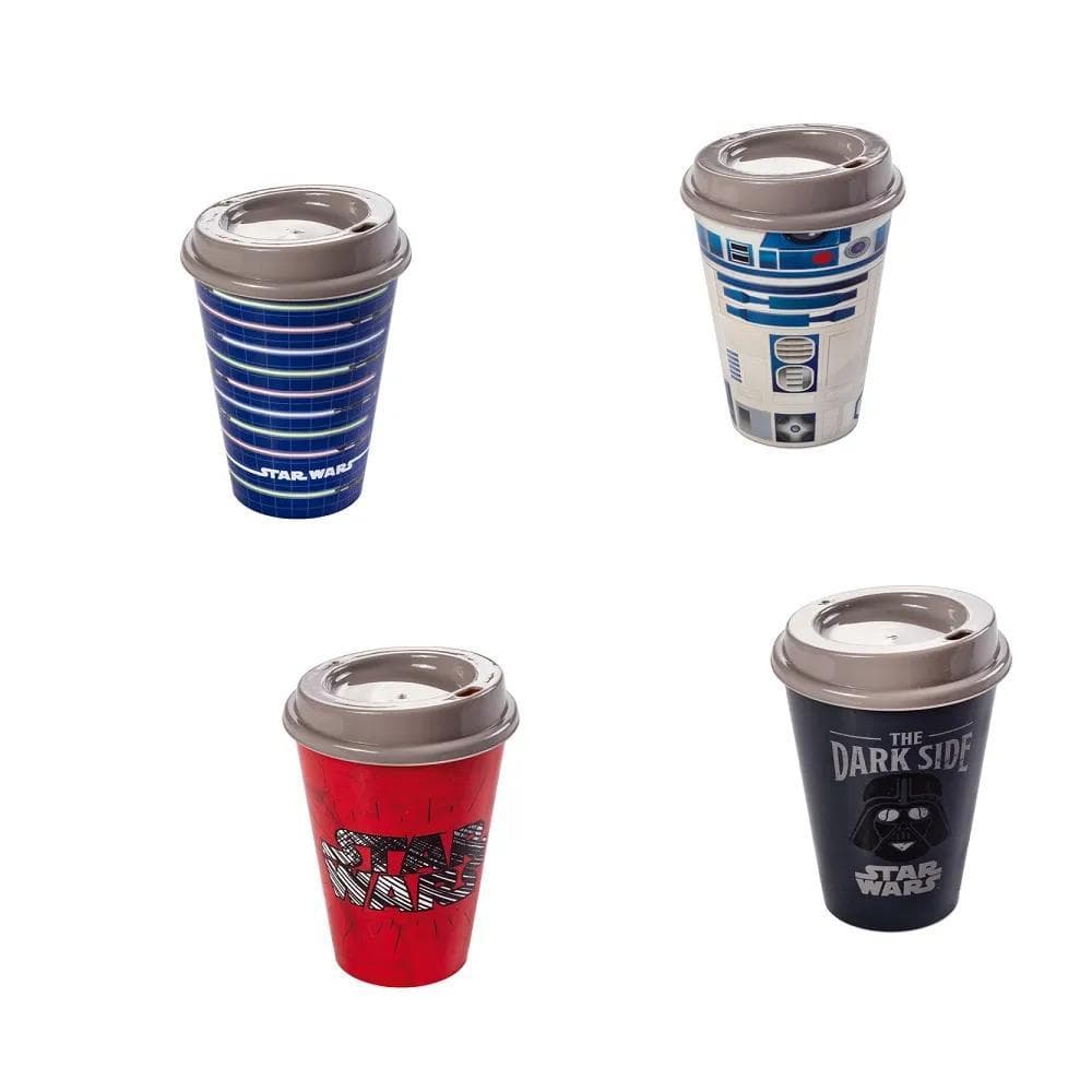 Star Wars Copo Com Tampa Bico 320 Ml - Plasútil 017411
