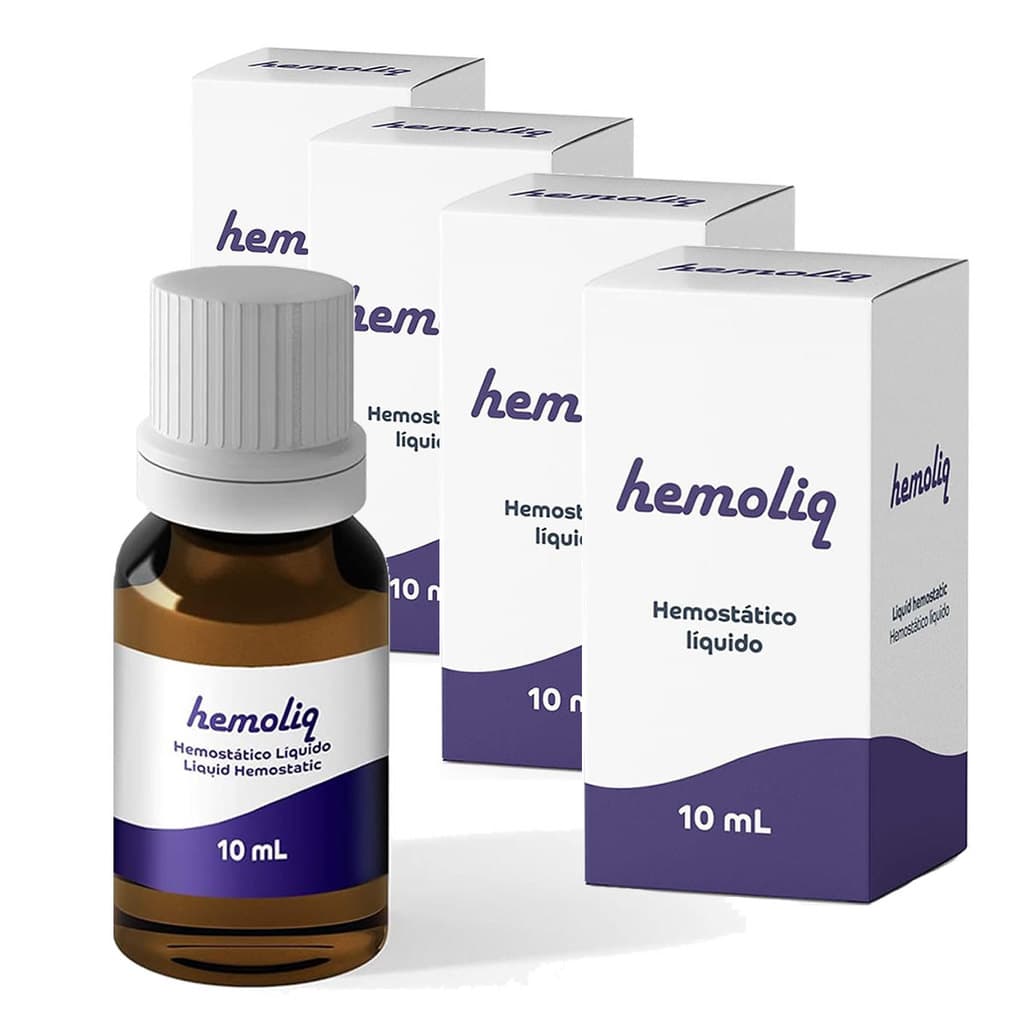 Kit 5un Hemoliq Solução Hemostática Odontologia Manicure Kit 5un