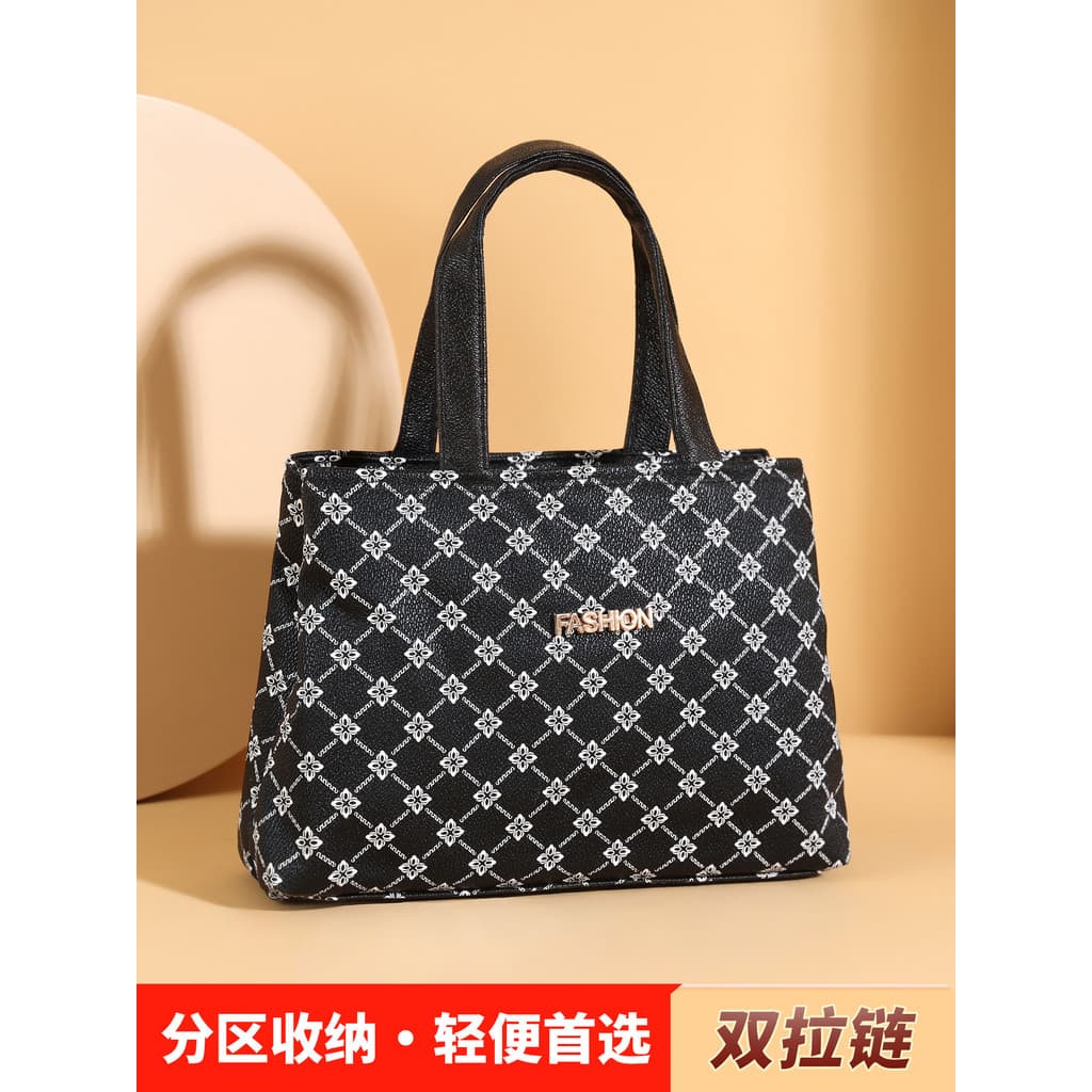 Bolsa PU bolsa pequena bolsa à prova d'água mãe moda All-Match bolsa de compras bolsa de vovó grátis