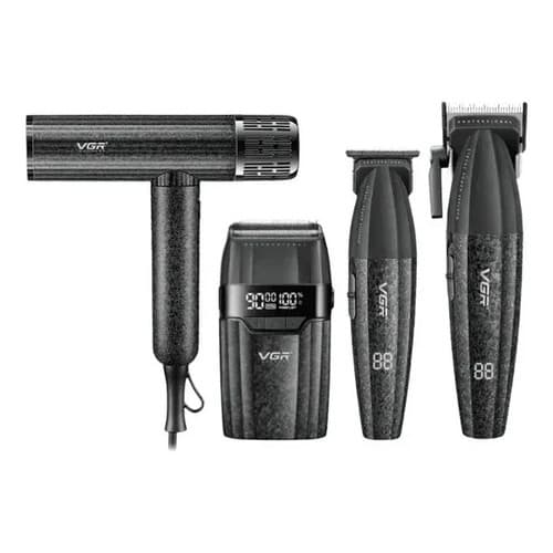 Kit Vgr 4 In 1 V-640 S4 Secador Preto 220v