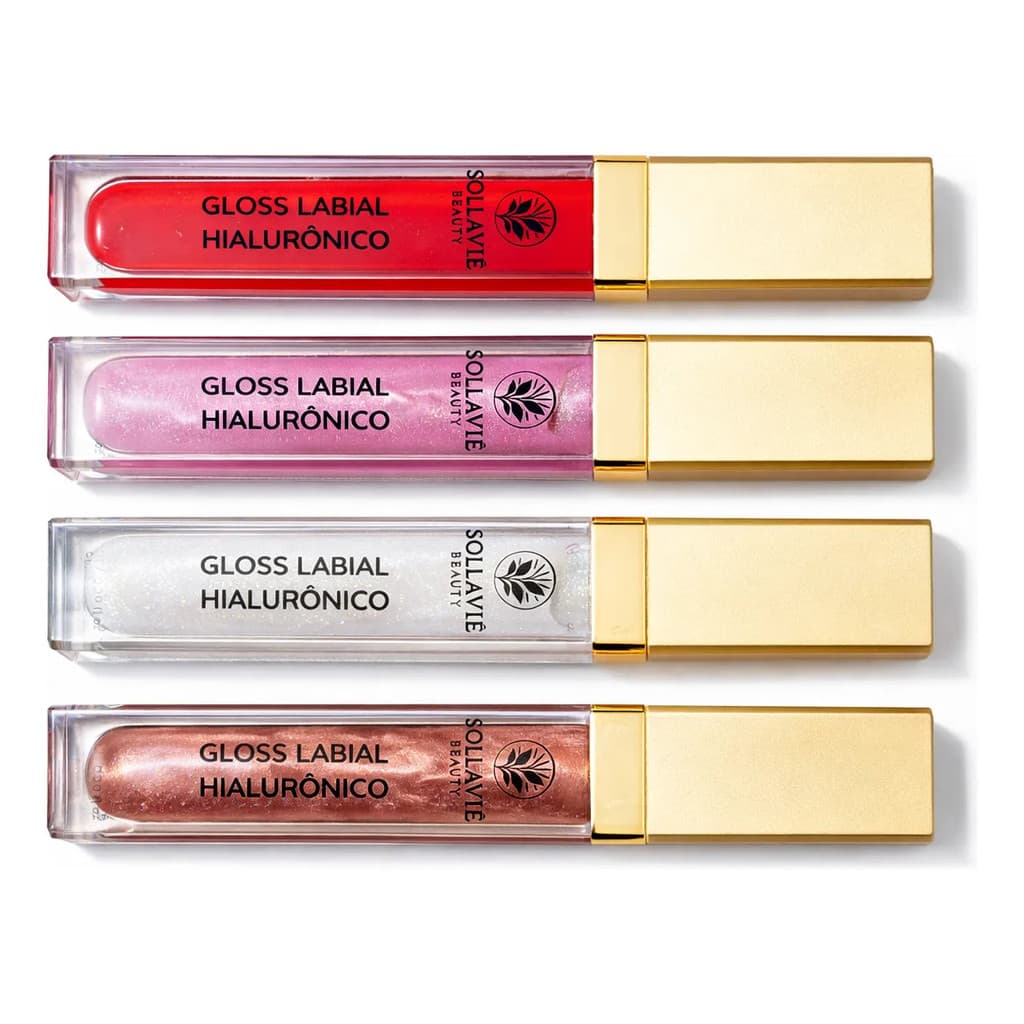 Gloss Labial Ácido Hialurônico Volumizador Brilho Sollaviê