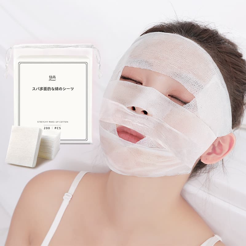 Pacote molhado maquiagem algodão toalha especial bandagem extensível salão de beleza Spa removedor de maquiagem almofada