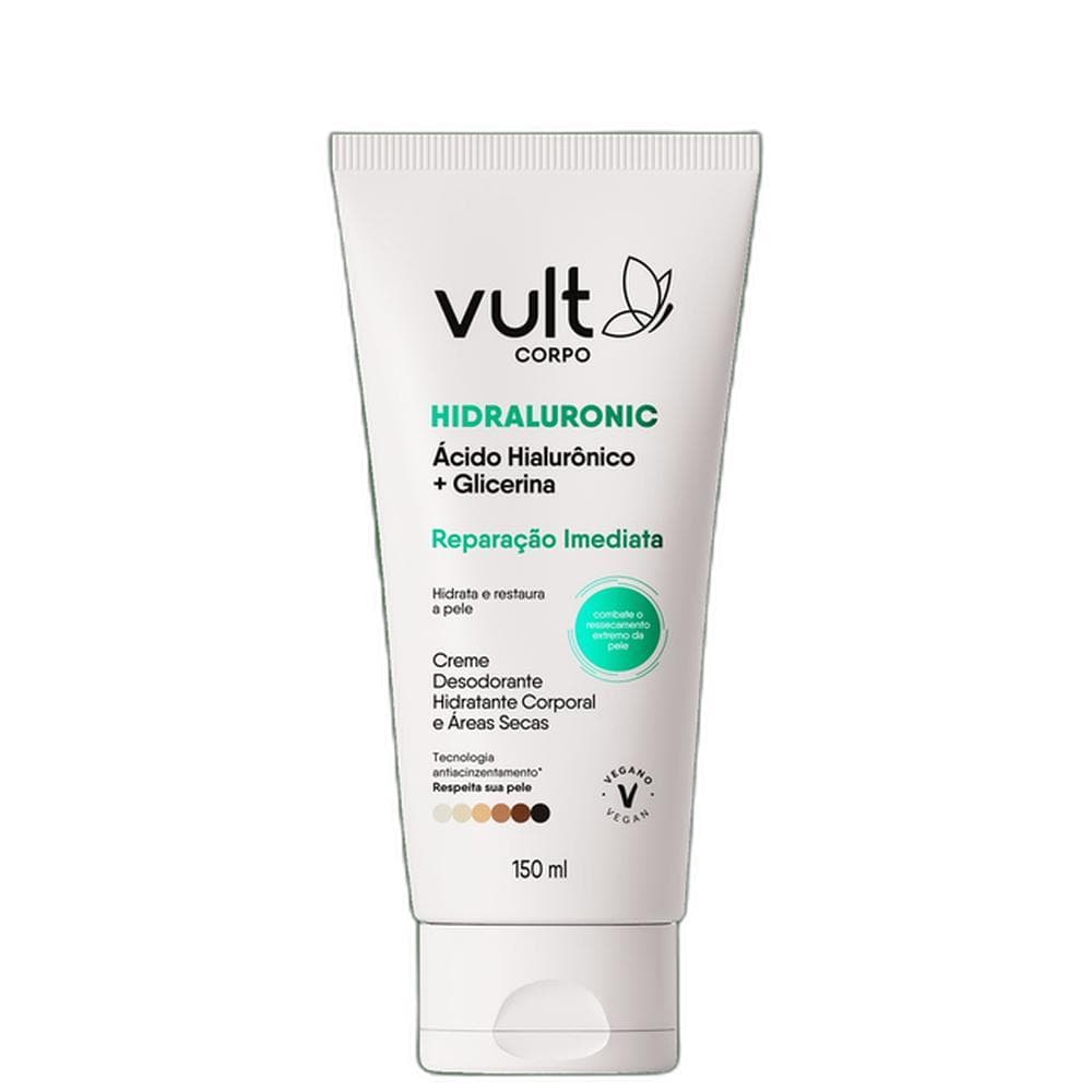 Vult Hidraluronic Creme Hidratante Áreas Secas 150ml