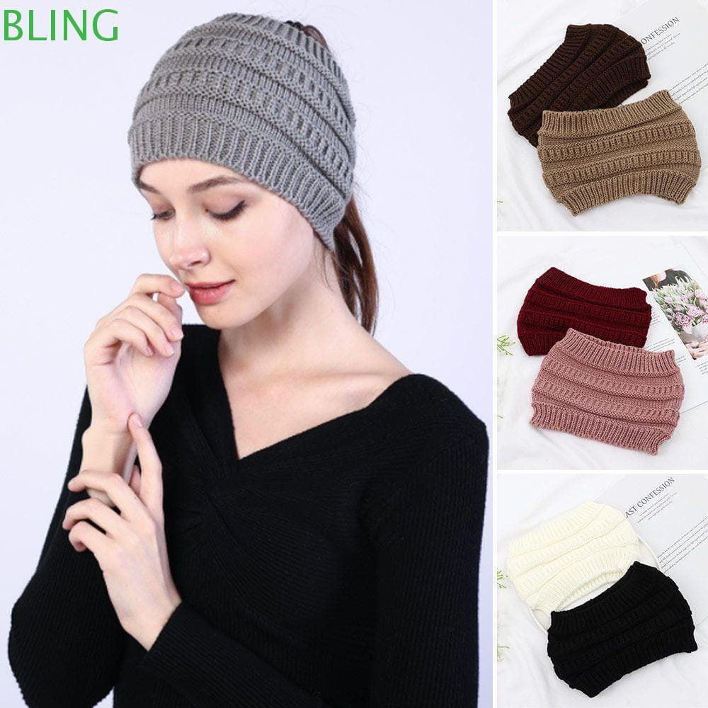 BLING 1 Peça De Faixa De Cabeça De Tricô , Turbante Feminino , Menina , Aquecedor De Orelha Larga