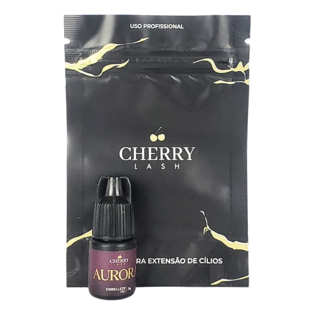 Cola Adesivo P/ Cílios Aurora Cherry Lash & Embelleze Pro 3g