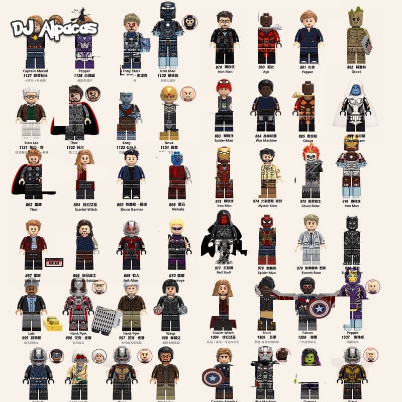 Blocos De Construção Figuras Brinquedo Colecionável XH863 XH864 XH868 XH977