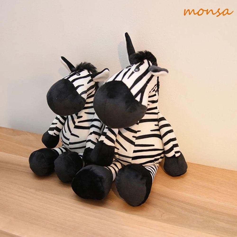MONSA Ze-bra Brinquedo De Pelúcia Para Crianças Desenhos Animados Bebês 25-35 Cm Almofada De Travesseiro De Aniversário