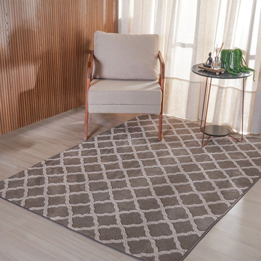 Tapete Soft Jacquard 100% Poliéster 140x200cm Bene Casa