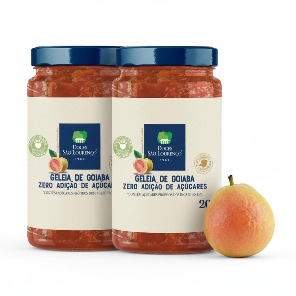 Kit c/ 2und Geleia Diet de Goiaba SAO LOURENCO 200g