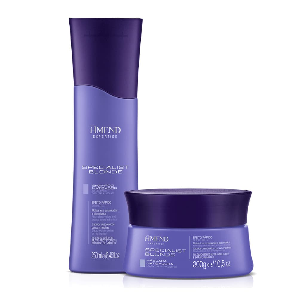 Kit Amend Shampoo E Mascara Matizadora Specialist Blonde
