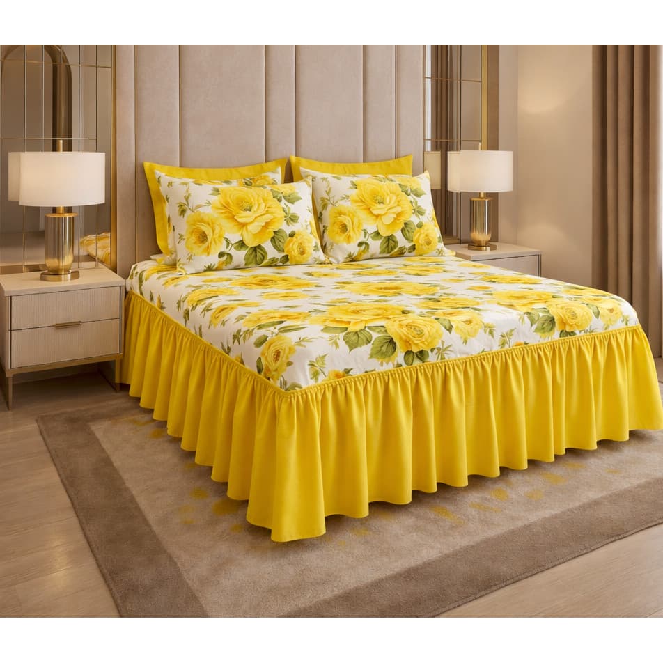 colcha casal estampada floral Oxford com fronhas 2.50x2.60