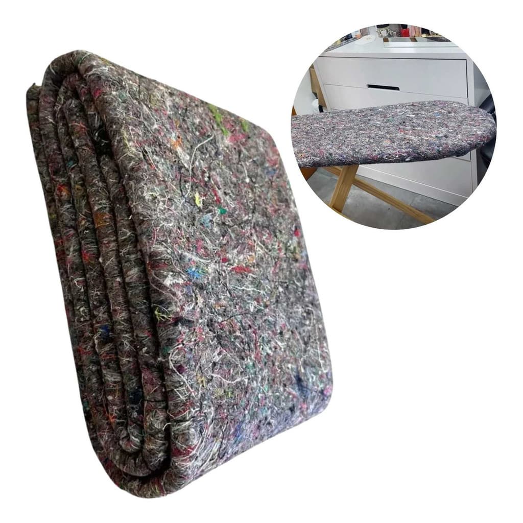 Conjunto 03 Forros Capa Para Tábua Passar Roupa 1,40m Cinza Cinza-escuro 140cm X 40cm
