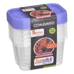 Xplast - Conjunto Pote Quaddo LV 5 e Pague 4 600ml  - BR