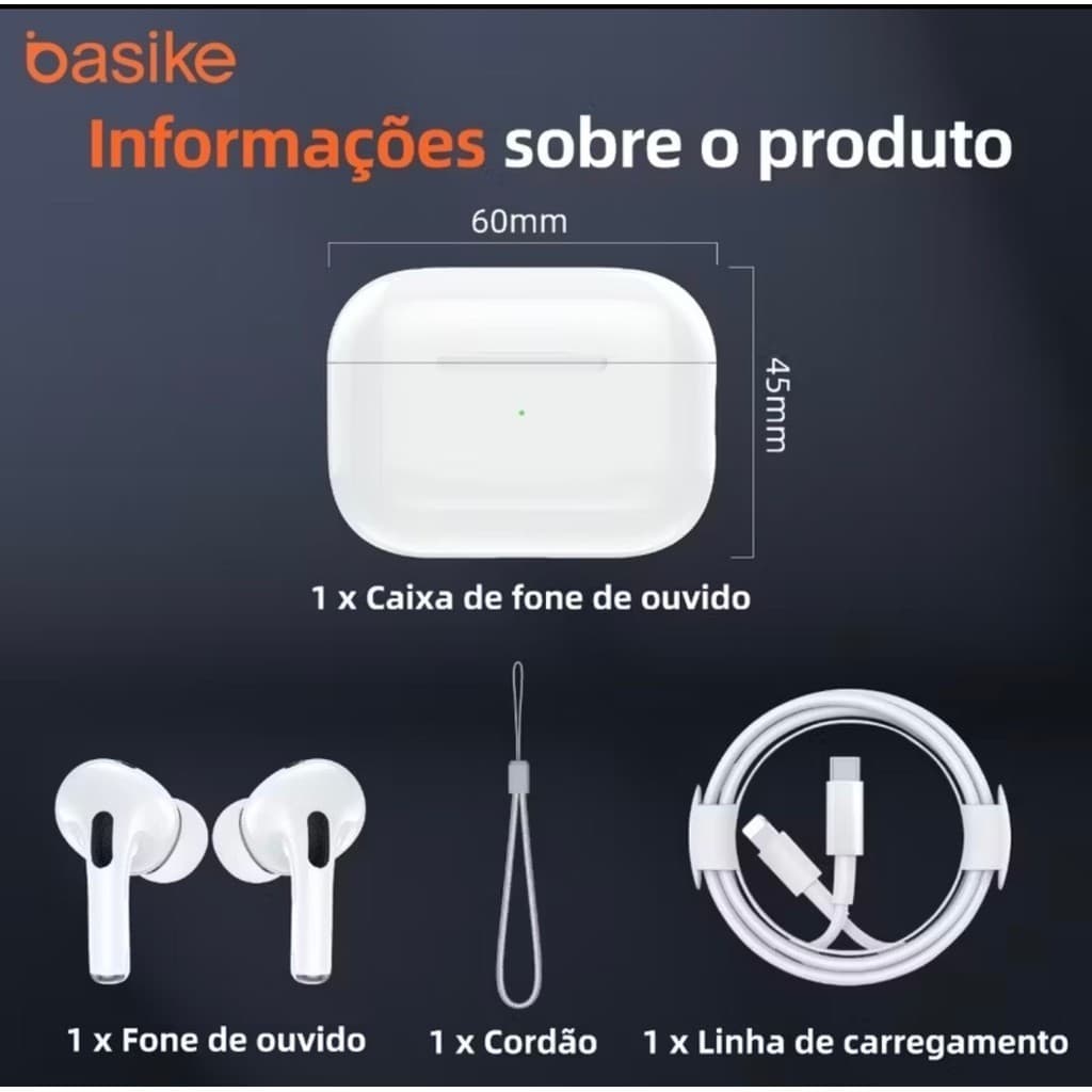Fone Sem FIo (AIR PODS PRO)BLUETOOTH