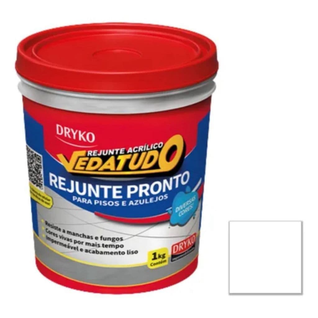 Rejunte Acrilico Para Pisos e Azuleijos - Dryko 1kg