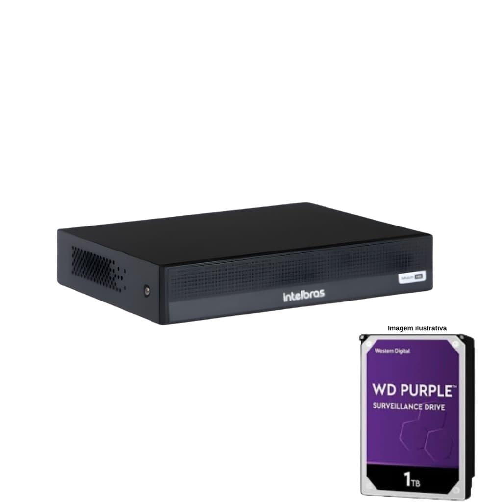 GRAVADOR MHDX 1204-C COM HD 1TB 04 CANAIS RES 1080P LITE