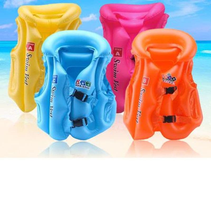 Colete Inflável Infantil Swim Vest para Piscina Menino Menina Colete Boia Piscina