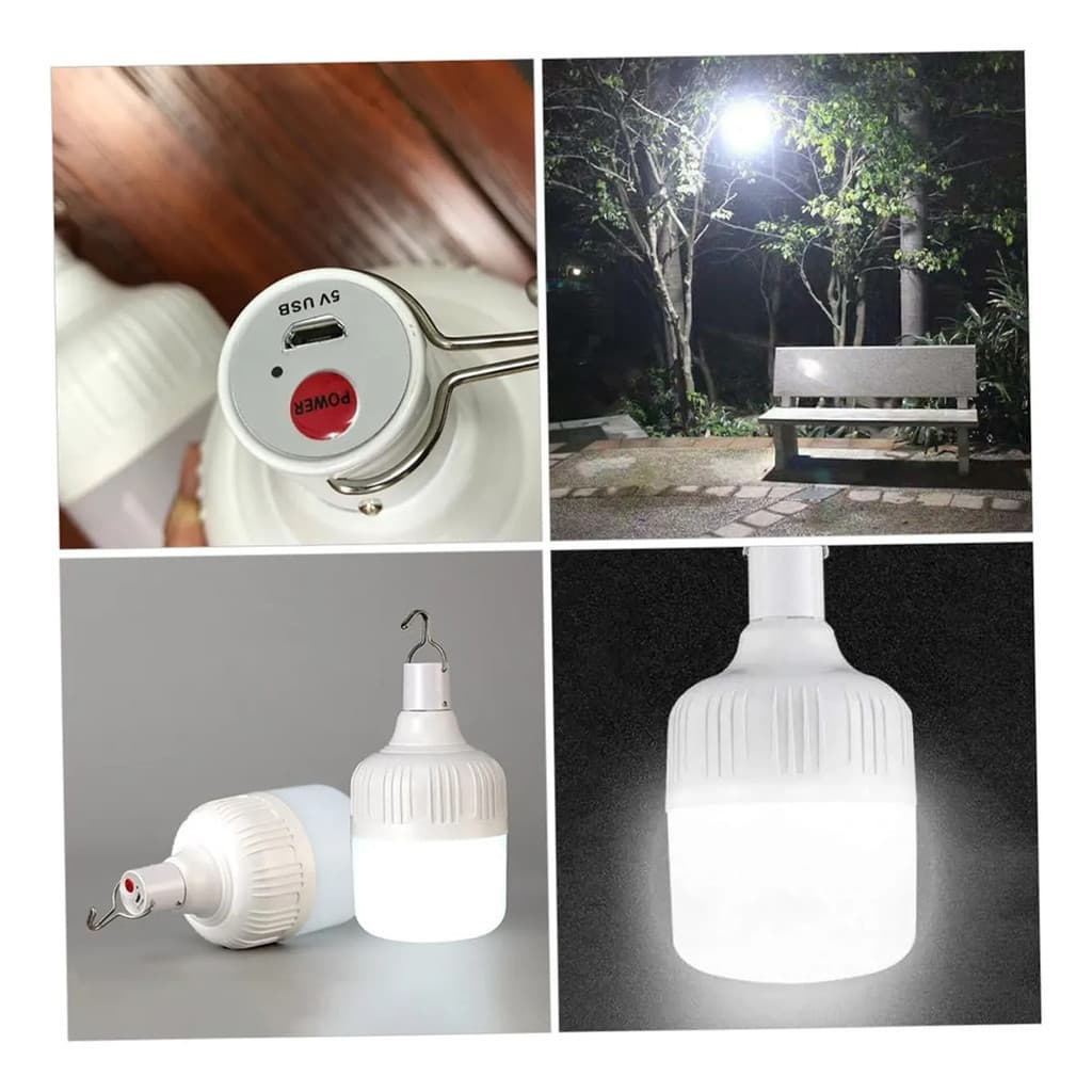 20w Lampião Camping Led Recarregável Acampamen Barraca