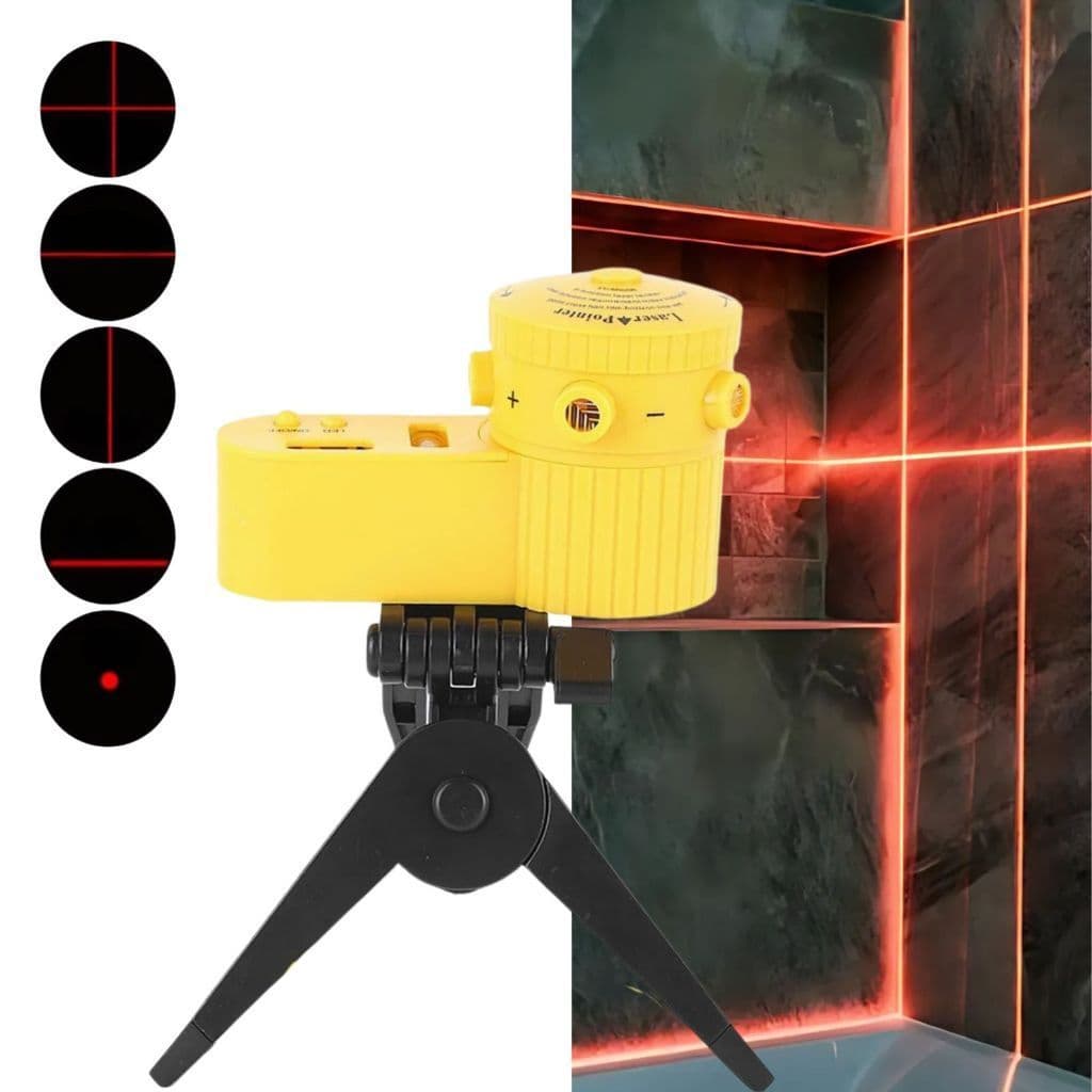 Nível Laser Giratório 360º Com Tripé Nivelador Multifuncional Profissional Piso Teto 5 Modos