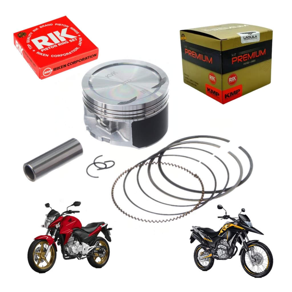 Kit Pistão Anel Cb 300r Xre 300 Std 0.25 0.50 0.75 1.00 Prem