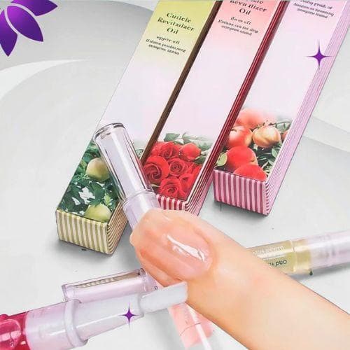 Canetas Óleo Hidratante de Cutículas Revitalizador de Unhas Gel Fragrância Flores e Frutas