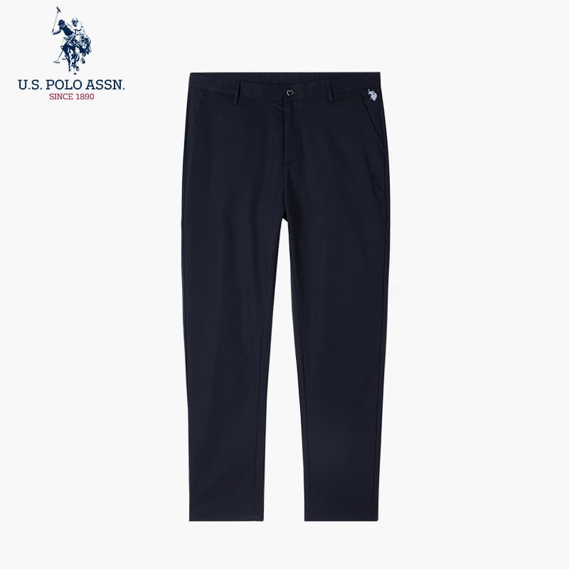 Uspoloassn American Poloassn Association Primavera Outono Calça Masculina Casual de Perna Reta Secagem Rápida Micro-Elás
