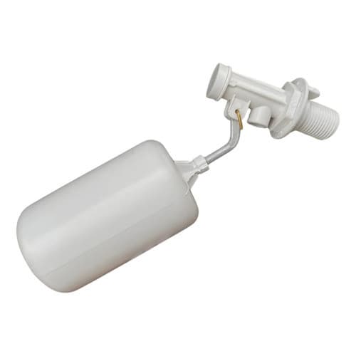 Torneira Boia Para Cocho Bebedouro Bovino 1/2  20cm Compr Branco