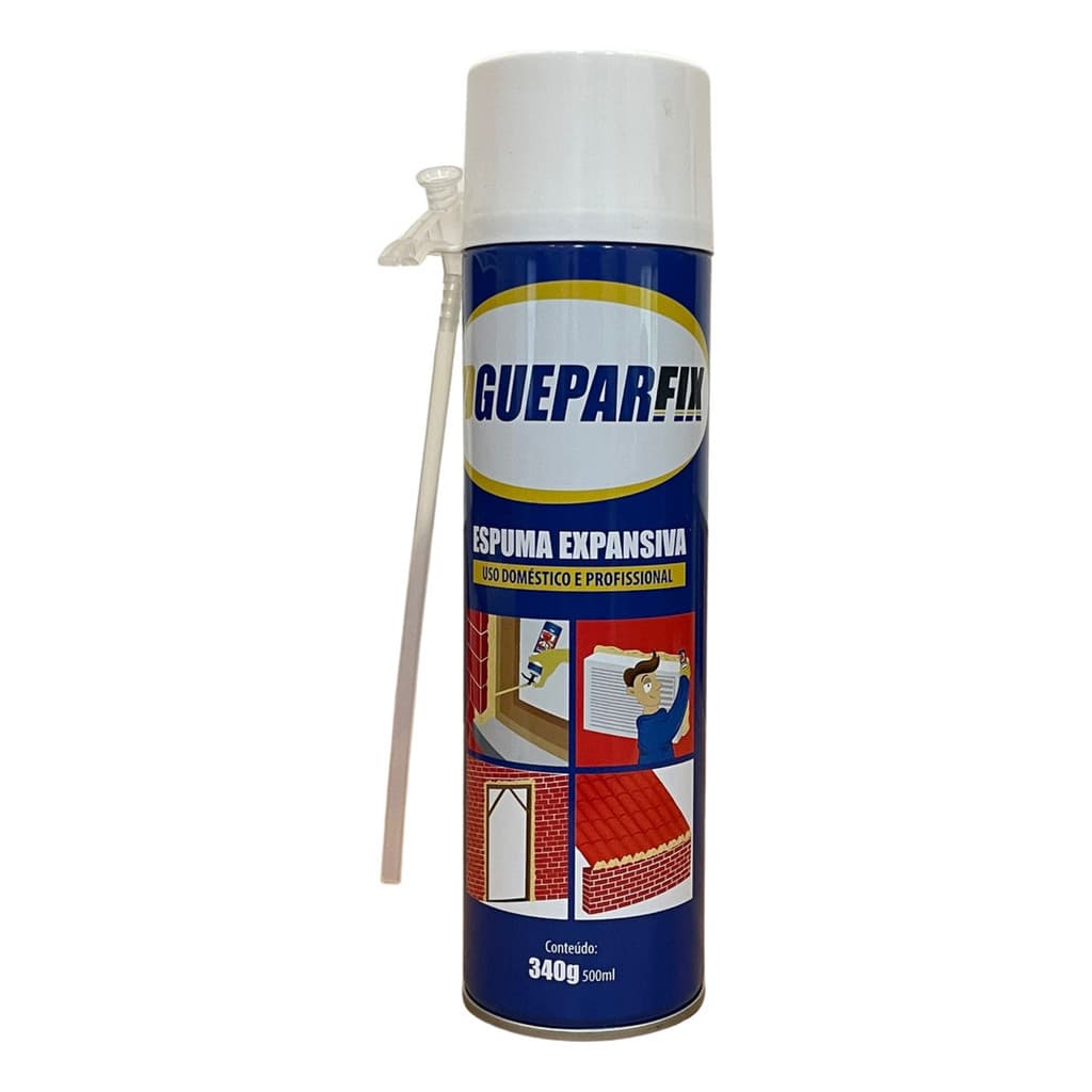 Espuma Expansiva Branca Guepar 500ml Portas e Caixonetes