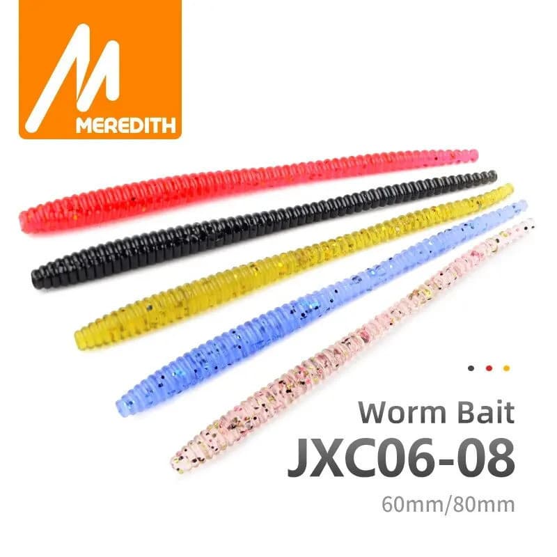 MEREDITH Iscas Macias de Afundamento Lento para Trutas 60mm 80mm Iscas Artificiais para Pesca Iscas Macias de Pesca Isca